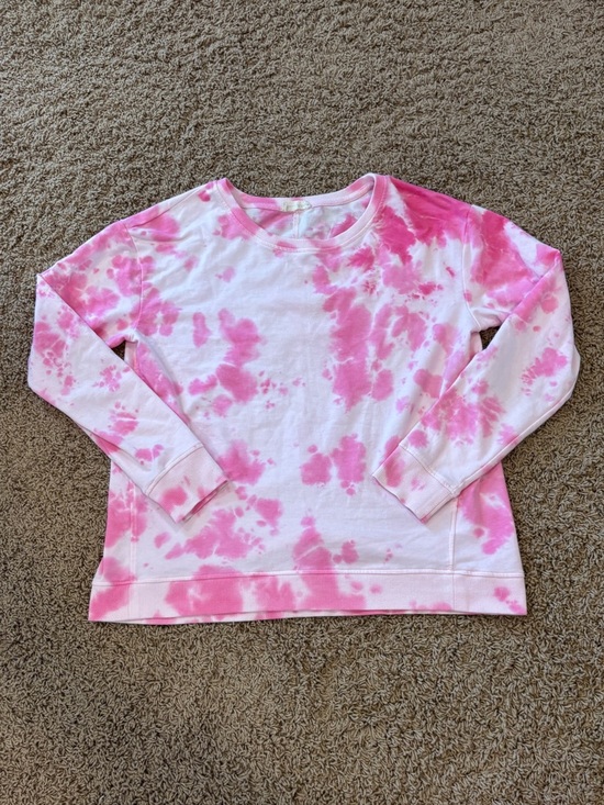 Jane and Delancey Tops - Jane and Delancey Pink Tye Dye Crewneck/Pullover